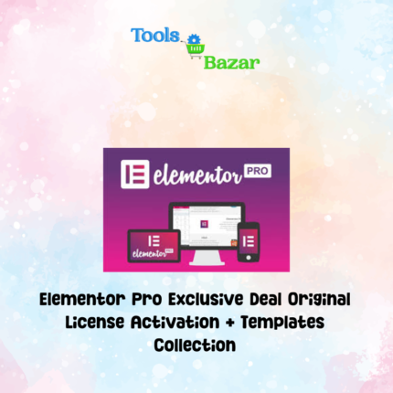 Elementor Pro Exclusive Deal Original License Activation + Templates Collection