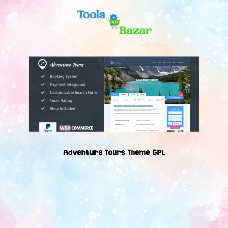 Adventure Tours Theme GPL v5.3.0