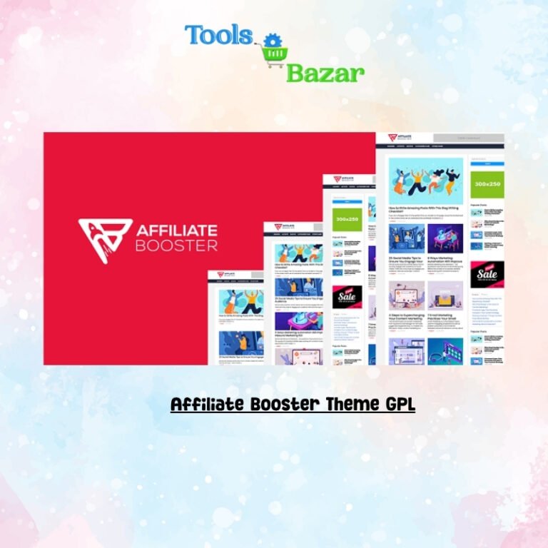 Affiliate Booster Theme GPL v2.0.59 + Block v3.1.7