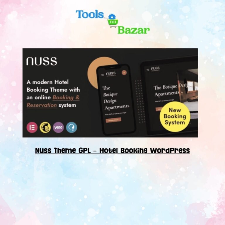 Nuss Theme GPL v1.3.6 – Hotel Booking WordPress