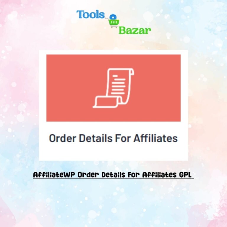 AffiliateWP Order Details For Affiliates GPL v1.3.0