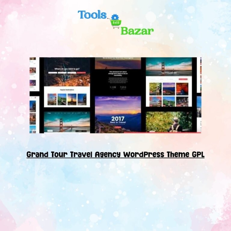 Grand Tour Travel Agency WordPress Theme GPL v5.6