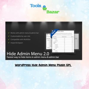 WordPress Hide Admin Menu Plugin GPL v3.1.0