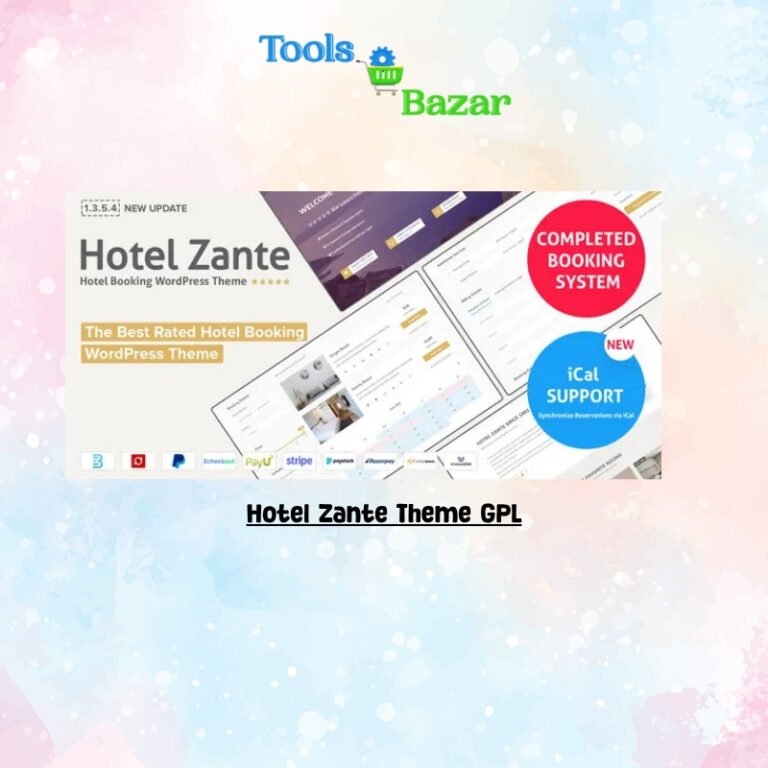 Hotel Zante Theme GPL v1.3.5.4