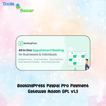 BookingPress Paypal Pro Payment Gateway Addon GPL v1.5