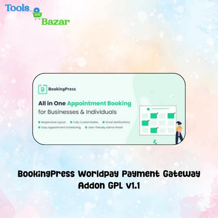 BookingPress Worldpay Payment Gateway Addon GPL v1.1