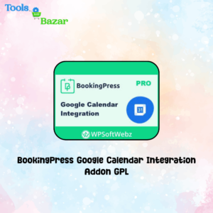BookingPress Google Calendar Integration Addon GPL v3.4 is a powerful extension that syncs your BookingPress appointments with Google Calendar. It ensures real-time synchronization between your booking system and calendar, helping you manage schedules efficiently and avoid double bookings.
⚙️ Key Features
Two-Way Calendar Sync
Automatically sync appointments between BookingPress and Google Calendar.
Real-Time Updates
Instantly reflect booking changes, cancellations, or updates in your calendar.
Multiple Calendar Support
Connect different staff members to their individual Google Calendars.
Automatic Event Creation
Create calendar events for each new appointment.
Avoid Double Bookings
Keep schedules aligned across platforms.
Easy Setup
Simple integration using Google API credentials.
💼 Use Cases
Managing appointments across multiple staff members
Syncing business schedules with personal calendars
Preventing booking conflicts
Improving scheduling efficiency for service businesses
📦 Technical Details
Version: 3.4
License: GPL (General Public License)
Platform: WordPress + BookingPress
Integration: Google Calendar
Type: Calendar Sync & Scheduling Add-on