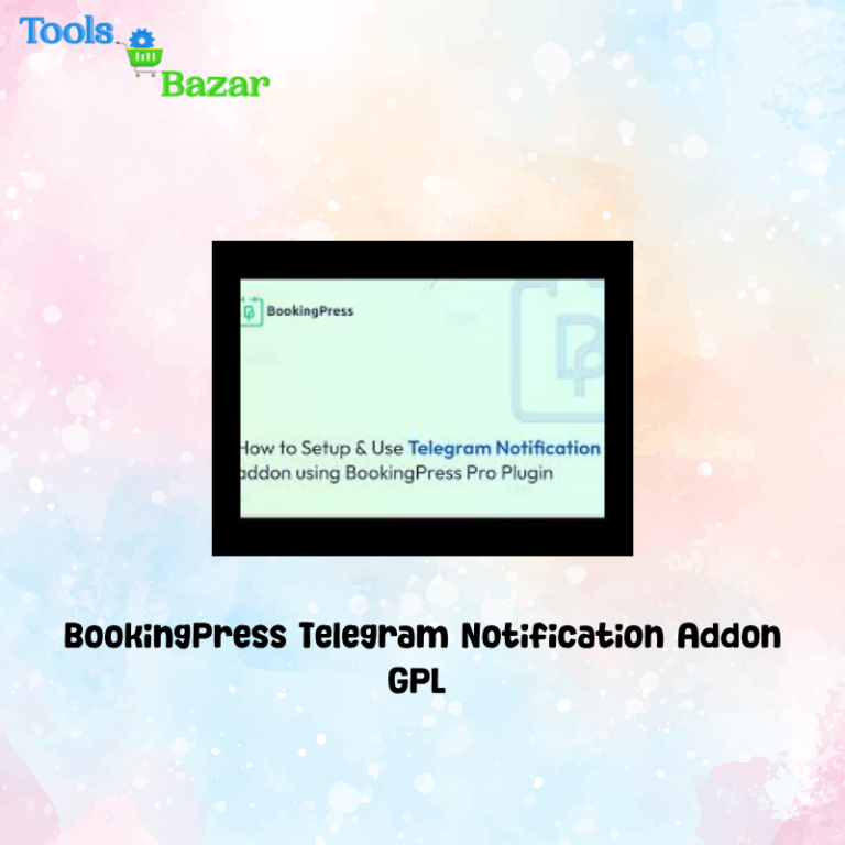 BookingPress Telegram Notification Addon GPL v1.1