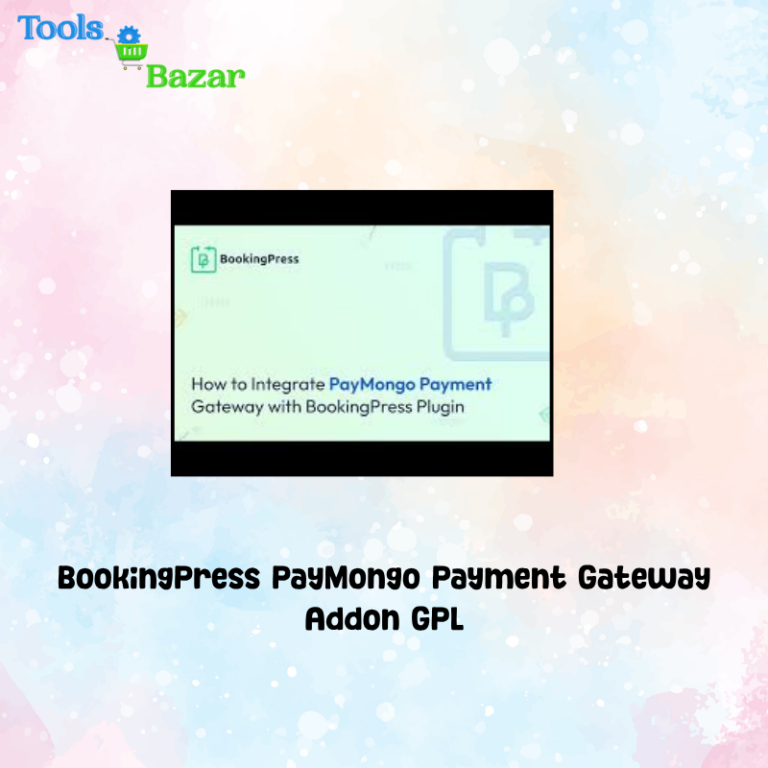 BookingPress PayMongo Payment Gateway Addon GPL v1.1