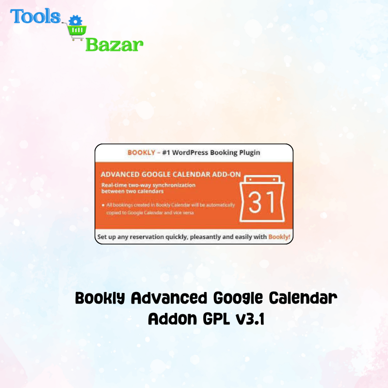 veo3 toolsbazar (66) Bookly Advanced Google Calendar Addon GPL v3.1