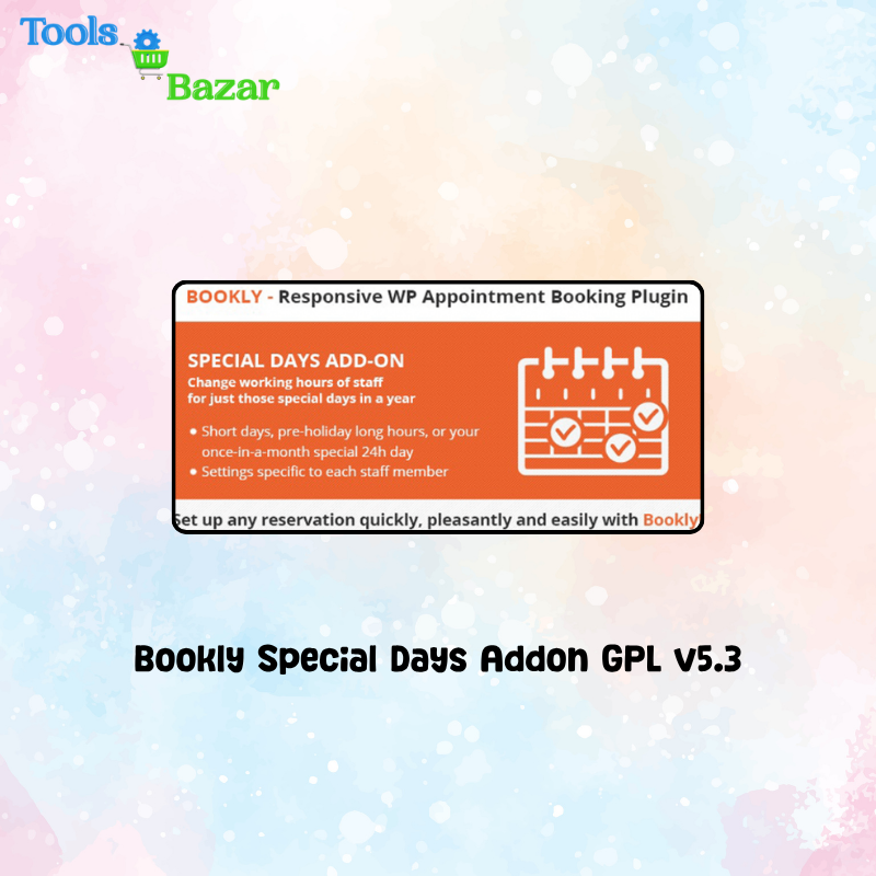 veo3 toolsbazar (76) Bookly Special Days Addon GPL v5.3