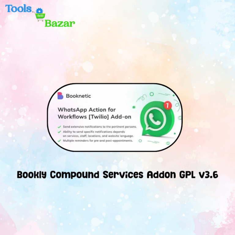 Twilio Whatsapp action for Booknetic Workflows GPL v1.1.0