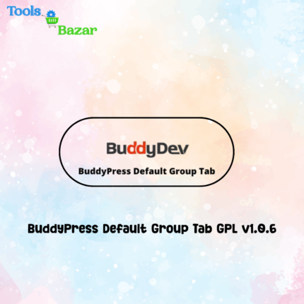 BuddyPress Default Group Tab GPL v1.0.6