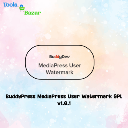 BuddyPress MediaPress User Watermark GPL v1.0.1