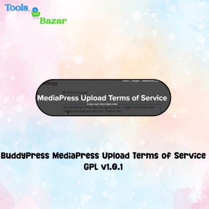 BuddyPress MediaPress Upload Terms of Service GPL v1.0.1