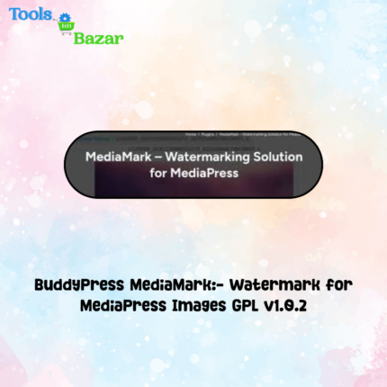 BuddyPress MediaMark:- Watermark for MediaPress Images GPL v1.0.2