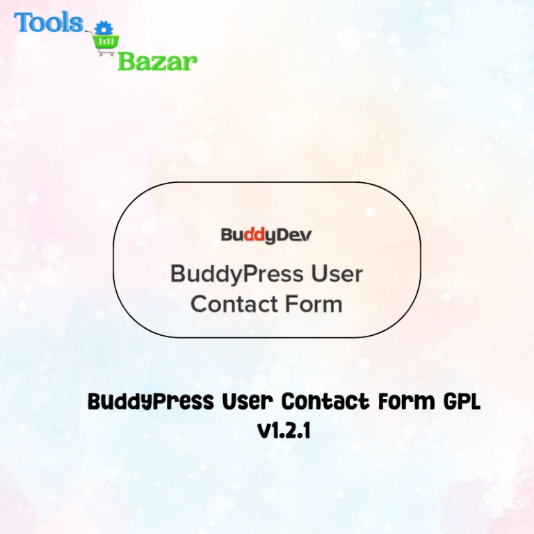 BuddyPress User Contact Form GPL v1.2.1