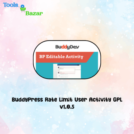 BuddyPress Rate Limit User Activity GPL v1.0.5