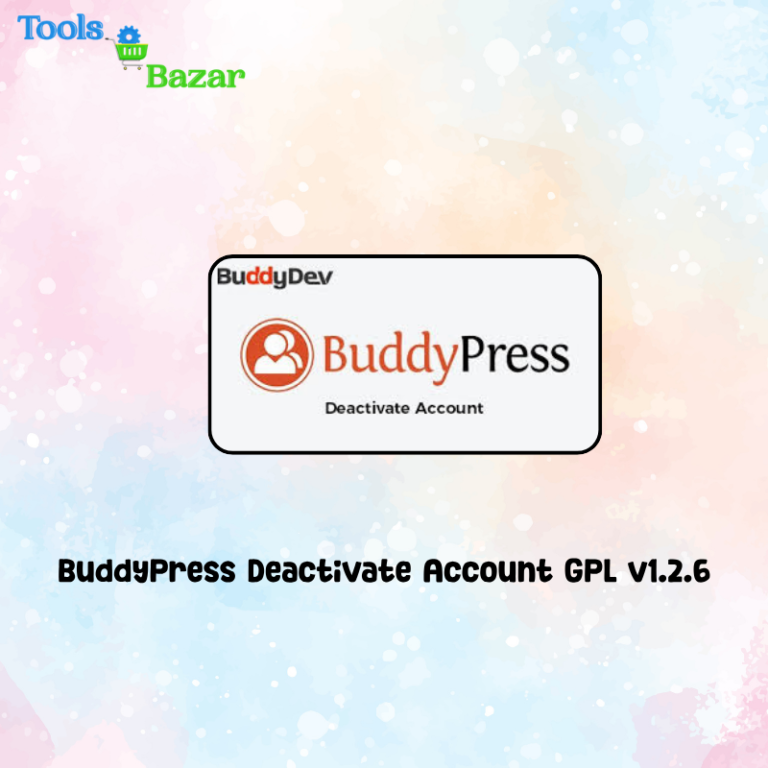 BuddyPress Deactivate Account GPL v1.2.6