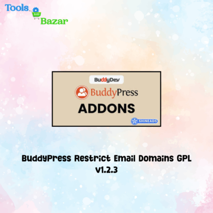 BuddyPress Restrict Email Domains GPL v1.2.3