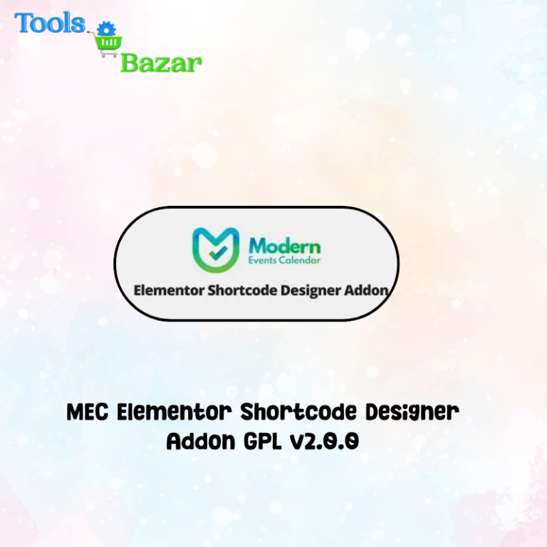 MEC Elementor Shortcode Designer Addon GPL v2.0.0