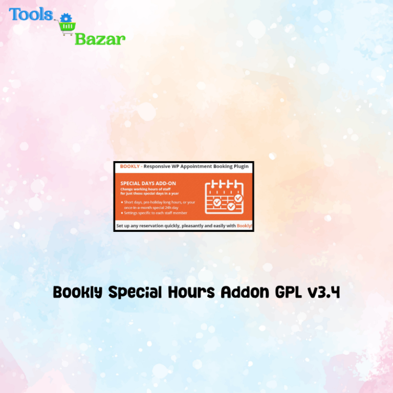 Bookly Special Hours Addon GPL v3.4